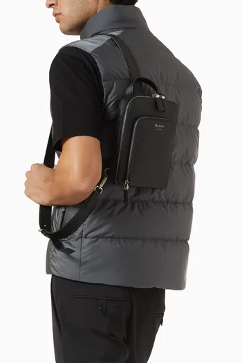 Backpack in Saffiano Leather