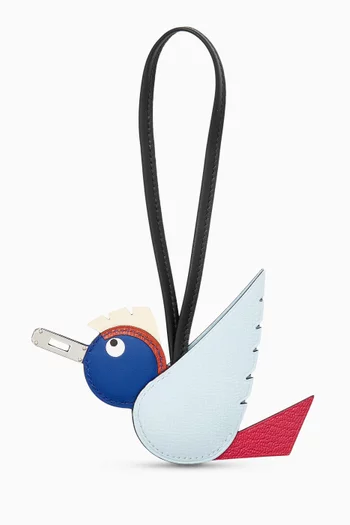 Unused Birdy Bag Charm in Leather