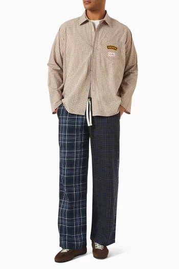 Yellow Bone Shirt in Seersucker Cotton