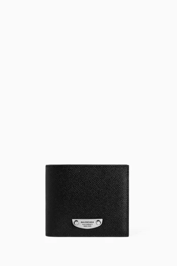 Le City Uptown Square Folded Wallet in Grained Calfskin