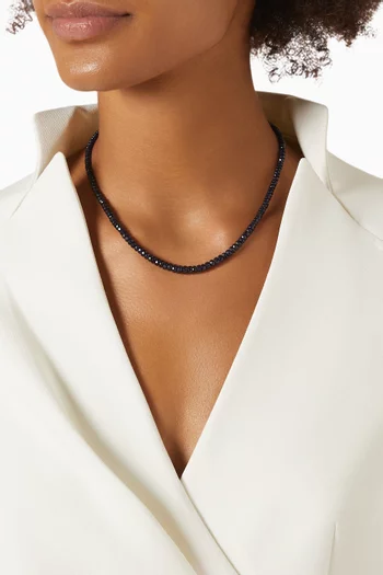 Giselle Sapphire Bead Necklace in 18kt Gold