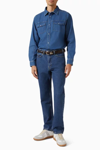 Straight-leg Jeans in Denim