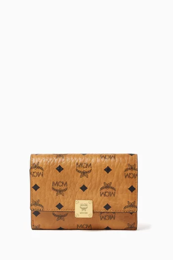 Small Aren Wallet in Visetos Canvas