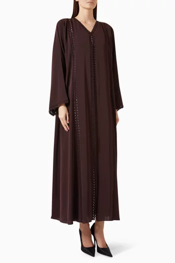 Cutwork Abaya in Nada