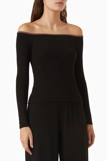 365 Sculpting Lounge Contrast Top