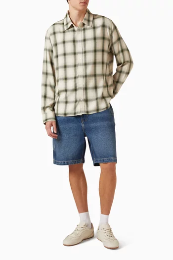 Shadow Check Shirt in Rayon