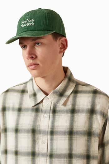 Washed Script Cap