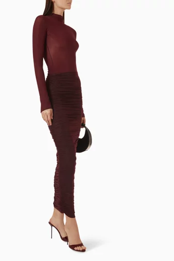 Aeras Sheer Turtleneck Top