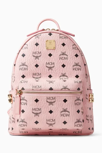 Small Stark Side Studs Backpack in Visetos Canvas