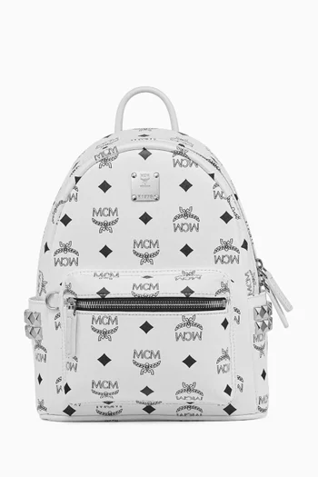 Mini Stark Side Studs Backpack in Visetos Canvas
