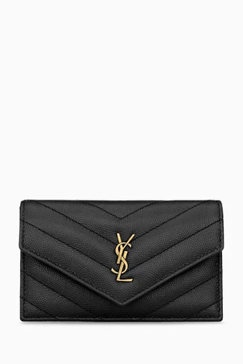 Cassandre Matelassé Fragments Flap Card Case