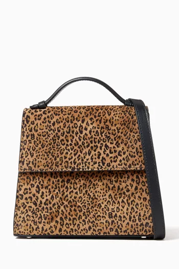Small Top-handle Bag in Suede
