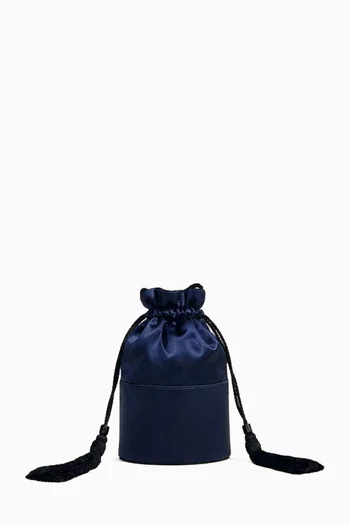 Small Lola Bucket Bag in Satin