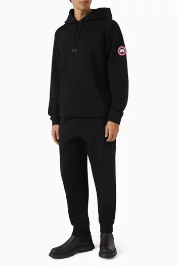 Logo-patch Hoodie in Cotton-fleece