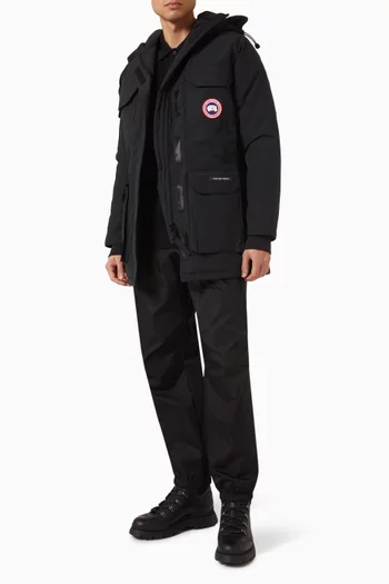 Unisex Expedition Down Parka Jacket in Recycled Organic Arctic Tech