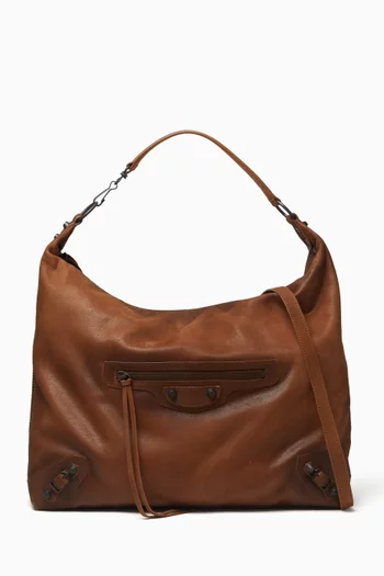 Medium Le City Hobo Bag in Goatskin