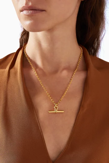 Chunky T-Bar Chain Necklace