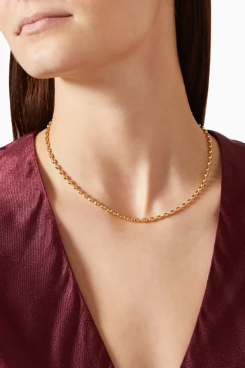 Molten Olive Chain Necklace