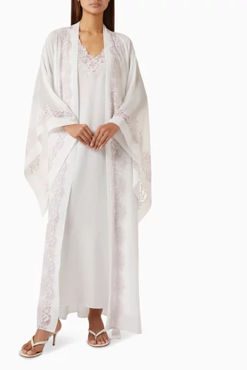 Sofia  Robe Set in Silky Chiffon