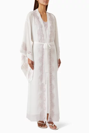 Sofia  Robe Set in Silky Chiffon