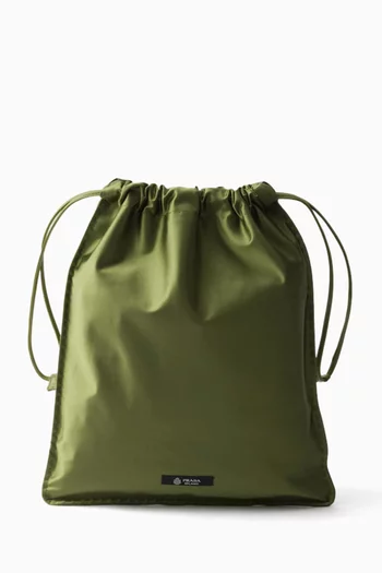 Wish Drawstring Pouch in Silk Duchesse