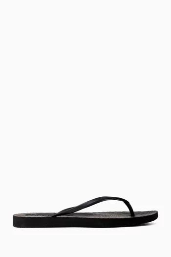 Tapered Flip-flop Sandals in Natural Rubber