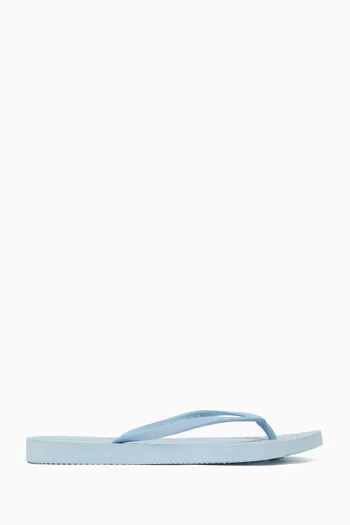 Slim Flip-flop Sandals in Natural Rubber