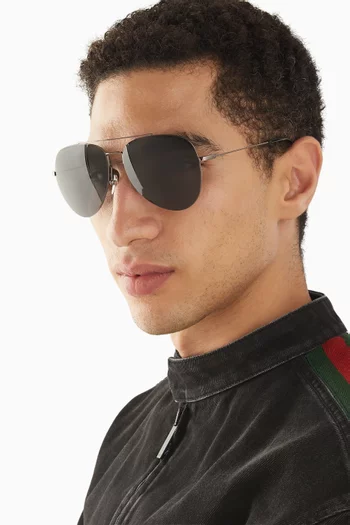 Aviator Sunglasses in Metal