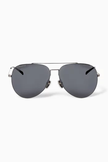 Aviator Sunglasses in Metal