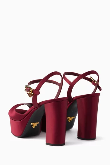 Platform 135 Sandals in Satin