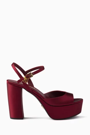 Platform 135 Sandals in Satin