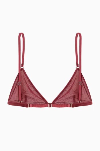Unlined Triangle Bra in Mesh