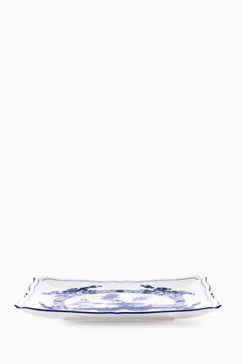 Antico Doccia Square Plate in Porcelain, 21cm