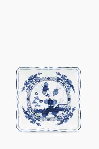 Antico Doccia Square Plate in Porcelain, 21cm