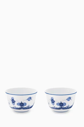 Antico Doccia Rice Bowls in Porcelain, Set of 2