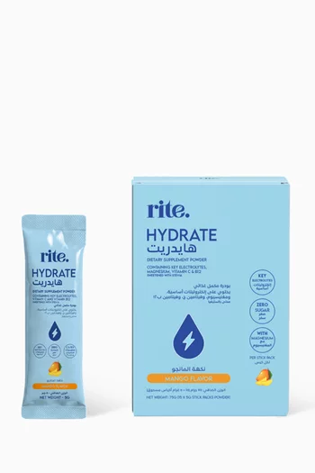 Hydrate Mango Dietary Supplement Powder, 5g x 15 sachets