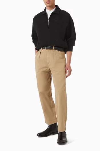 Half-zip Sweater in Cotton Blend