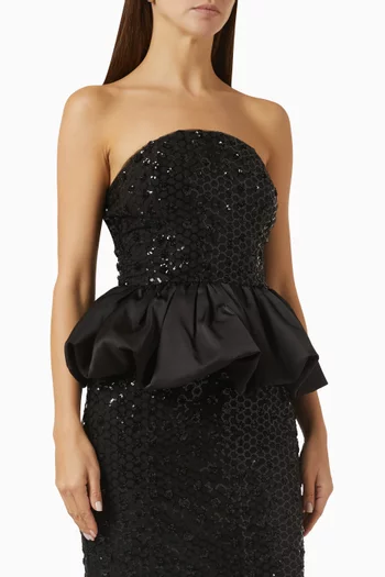 Sequin-embellished Bubble Top