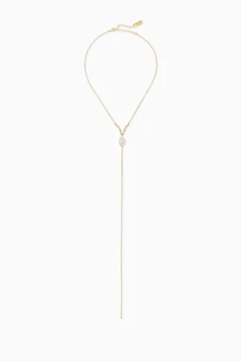 Epure Goutte Necklace in Gold-filled Metal