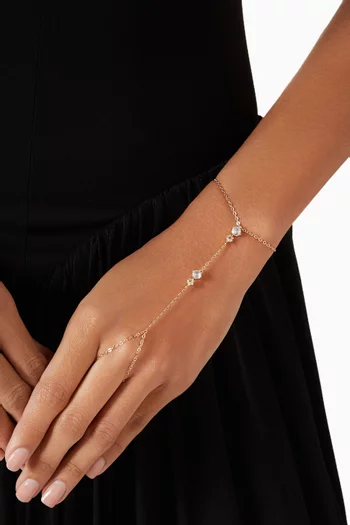 Nalya Hand Chain in Gold-filled Metal