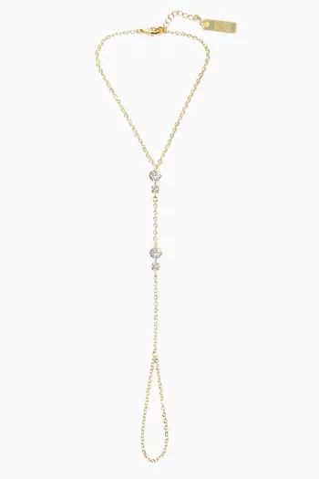 Nalya Hand Chain in Gold-filled Metal