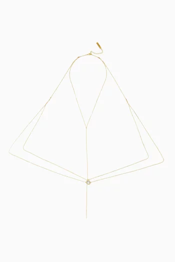 Noma T- Line Body Chain in Gold-filled Metal