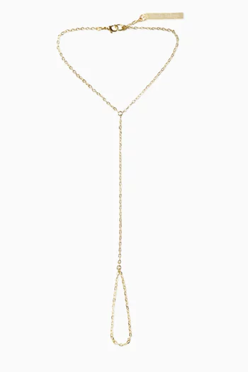 Kyma Hand Chain in Gold-filled Metal