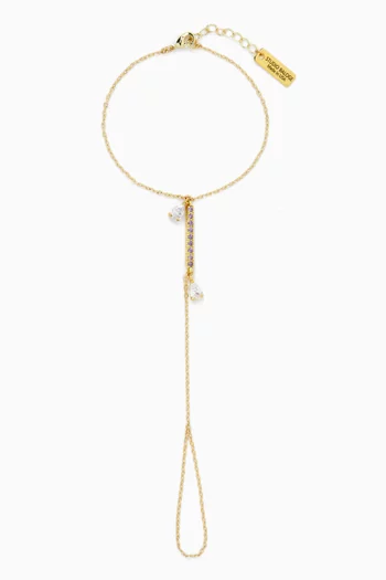 Nuit Hand Chain in in Gold-filled Metal