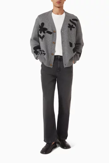 Walker Knit Cardigan in Wool Blend