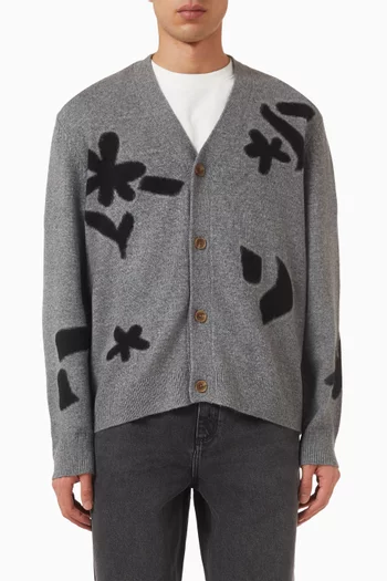 Walker Knit Cardigan in Wool Blend