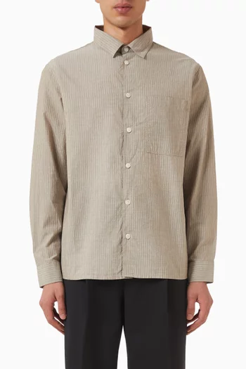 Halcomb Shirt in Cotton Poplin