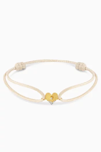 Heart Coded Bracelet in 18kt Gold