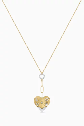 Love Chain Necklace in 18kt Gold