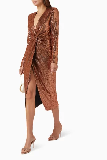 Vesta Sequin-embellished Dress
